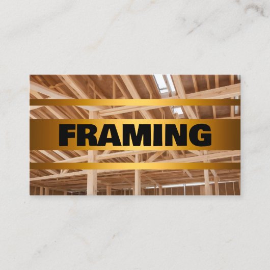 framing constructie visitekaartje (Voorkant)
