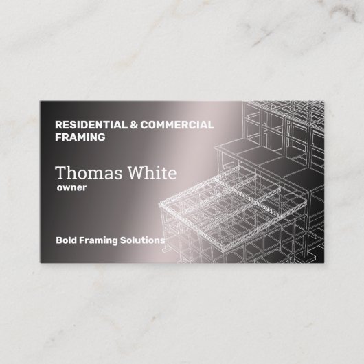 framing-contractant visitekaartje (Voorkant)