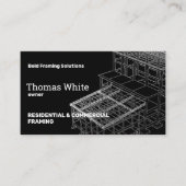 Framing contractor zwart visitekaartje (Voorkant)