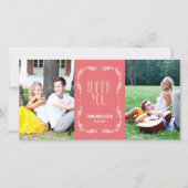 Framing Leaves Wedding Dank u Kaarten Zalm (Voorkant)