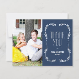 Framing Leaves Wedding Foto bedankt de marine