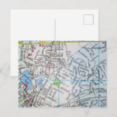 Framingham, kaart MA (Voorkant / Achterkant)