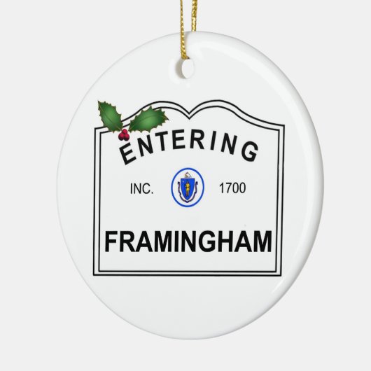 Framingham MA Keramisch Ornament (Links)