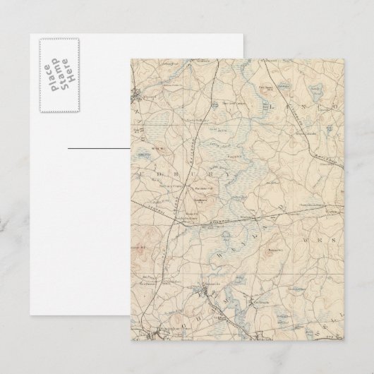 Framingham, Massachusetts Briefkaart (Voorkant / Achterkant)