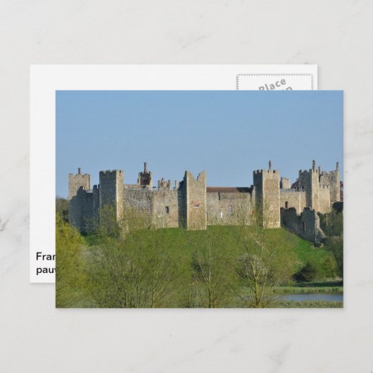 Framlingham Castle Suffolk Briefkaart (Voorkant / Achterkant)