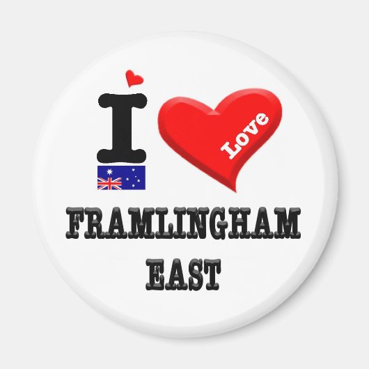 FRAMLINGHAM EAST - I Love Magneet (Voorkant)