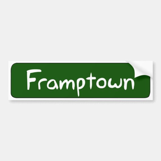 Framptown Bumpersticker (Voorkant)