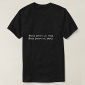Fran Lebowitz De Fran Lebowitz-lezer denkt voor T-shirt (Design voorkant)
