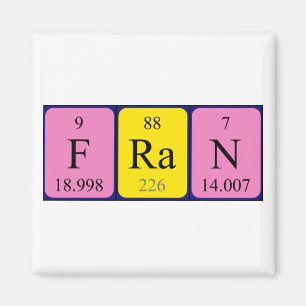 Fran periodieke table name magnet