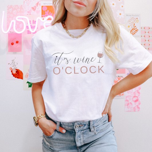 FRANCA Wijn O'Clock Bachelorette Party Groep T-shirt