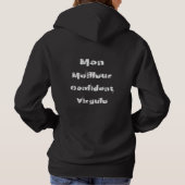 "FRANCAIS""Mon Confident" Le Chat Personnalisé Hoodie (Achterkant)
