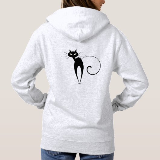 "FRANCAIS" Princesse de Luxe" Logo Chat Noir Hoodie (Achterkant)