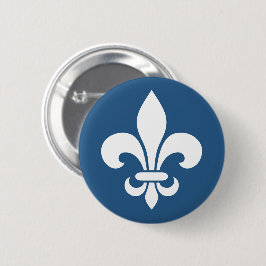 Français VOS COULEURS de Québec patriote fleur de Ronde Button 5,7 Cm