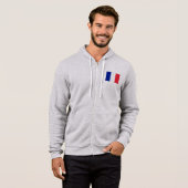 Française - France Flag Hoodie (Voorkant volledig)