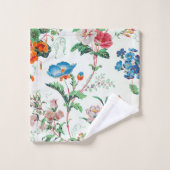 France 1830 Floral Antique Wallpaper Bad Handdoek (Wasdoekje)