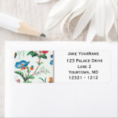 France 1830 Floral Antique Wallpaper Etiket (Insitu)