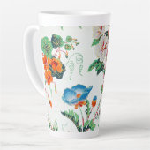 France 1830 Floral Antique Wallpaper Latte Mok (Linkerhoek)