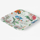 France 1830 Floral Antique Wallpaper Papieren Bordje (Gebogen)