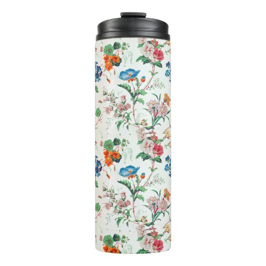 France 1830 Floral Antique Wallpaper Thermosbeker (Voorkant)