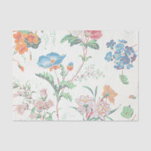 France 1830 Floral Antique Wallpaper