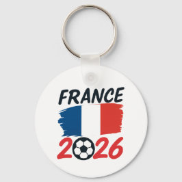 France 2026 Soccer Fan Design Flag Colors Sleutelhanger