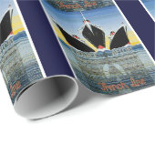 France Afloat - Franse lijn Poster Cadeaupapier (Rol Hoek)
