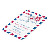 FRANCE Air Mail Bat Mitzvah Bewaar de datum 3x4 Magneet (Linkerzijde)