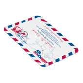 FRANCE Air Mail Bat Mitzvah Bewaar de datum 3x4 Magneet (Rechterzijde)