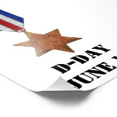 France and Germany Star D-Day Photo Enlargement Foto Afdruk (Hoek)