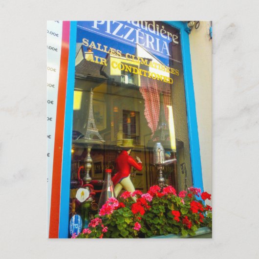 France Architecture Cityscape Restaurant Briefkaart (Voorkant)
