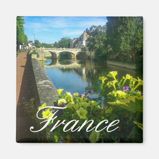 France Architecture Cityscape Stone Bridge Magneet (Voorkant)