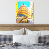 France Architecture French Street Old Car Paris Canvas Afdruk (Insitu (Slaapkamer))