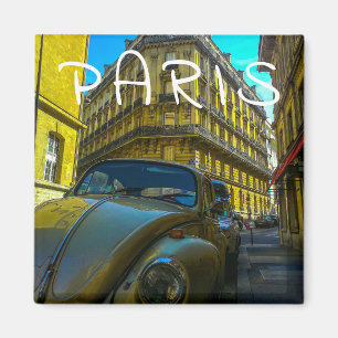 France Architecture French Street Old Car Paris Magneet