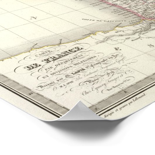 France Atlas Map 2 Poster (Hoek)