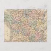 France Atlas Map Briefkaart (Voorkant)
