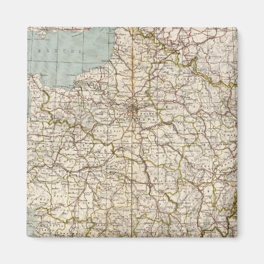 France Atlas Map Magneet (Voorkant)