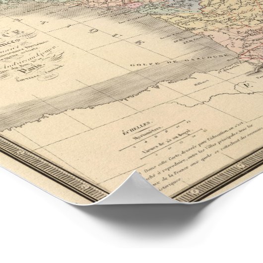 France Atlas Map Poster (Hoek)