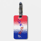 France Bag Label Bagagelabel (Achterkant verticaal)