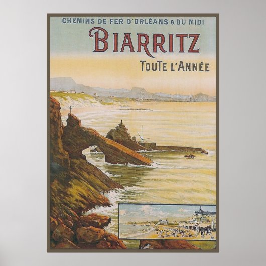 France Biarritz Poster (Voorkant)