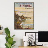 France Biarritz Poster (Thuiskantoor)
