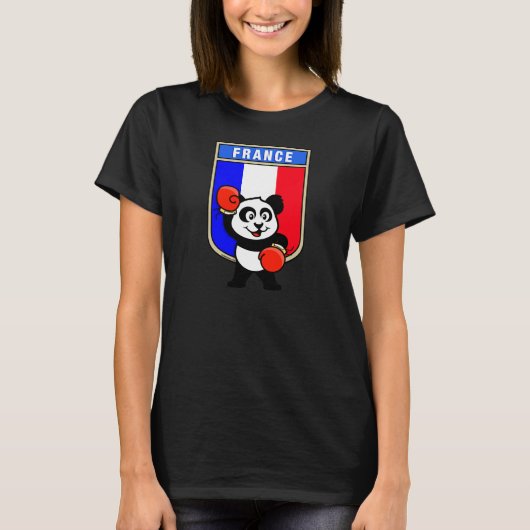 France Boxing Panda T-shirt (Voorkant)