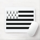 France Brittany Flag Muismat (Met muis)