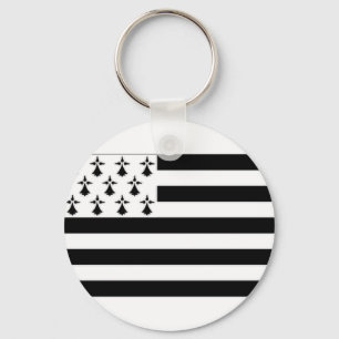 France Brittany Flag Sleutelhanger