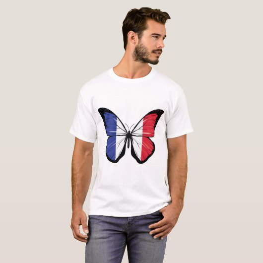 France Butterfly T-shirt (Voorkant volledig)
