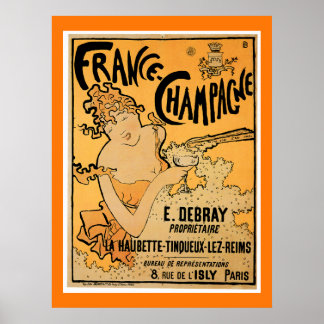 France Champagne  Poster
