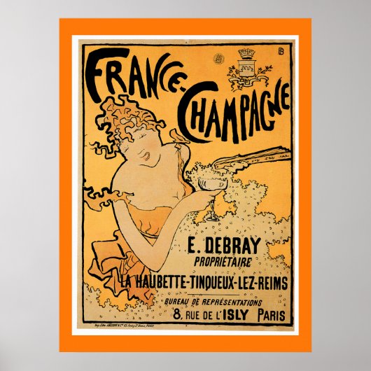 France Champagne  Poster (Voorkant)