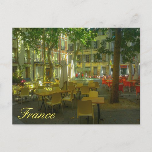 France Cityscape Cafe Restaurant Architecture Briefkaart (Voorkant)