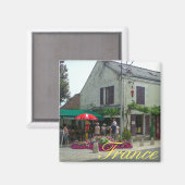 France Cityscape Restaurant Cafe Uitzicht Magneet (Voorkant / Achterkant)