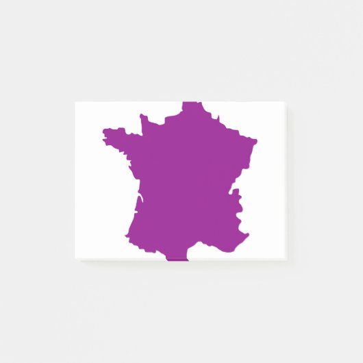 France Country Europe Map Post-it® Notes (Voorkant)