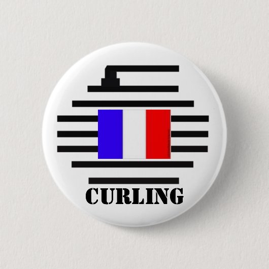 France Curling Ronde Button 5,7 Cm (Voorkant)
